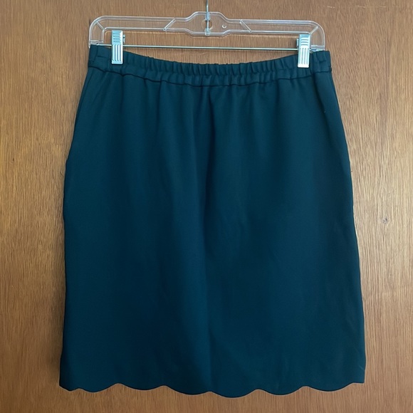 Skies Are Blue (Stitch Fix) Berenice Scallop Hem Skirt in Teal - Picture 2 of 9